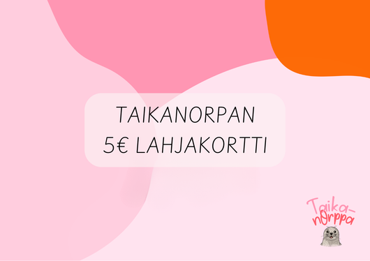Taikanorpan 5€ lahjakortti (esimerkiksi päiväkodin secret santaan)