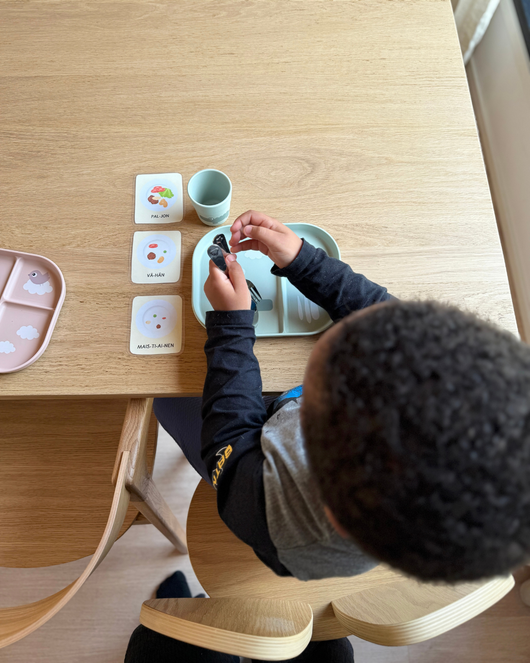 Toiminnanohjauskortit lapsihahmoilla 