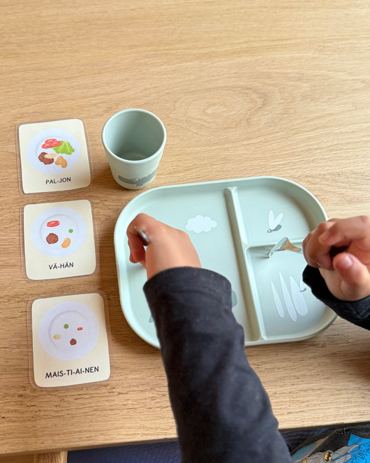 Toiminnanohjauskortit lapsihahmoilla 