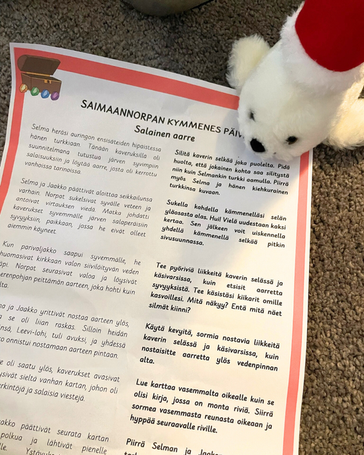 Jouluisia satuhierontoja - Saimaannorpan matkassa