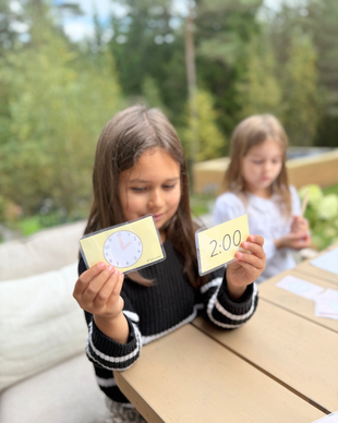 Kellonaikojen opettelu lasten kanssa