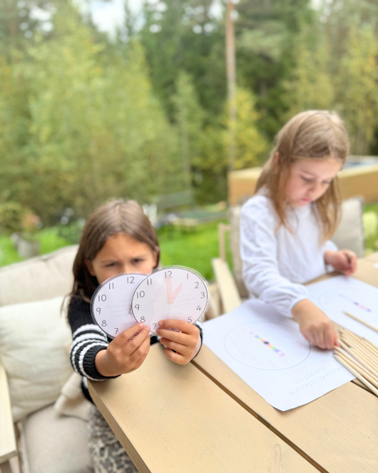 Kellonaikojen opettelu lasten kanssa