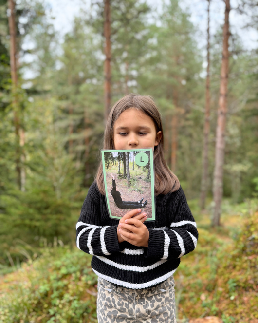 Tee itsestäsi kirjain - kirjaimien opettelu liikkuen