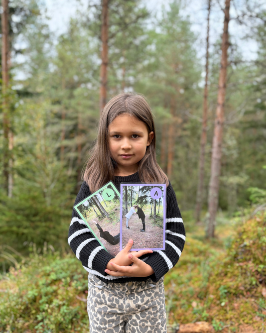 Tee itsestäsi kirjain - kirjaimien opettelu liikkuen