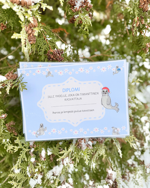 Diplomit työkavereille - ilahduta jouluna