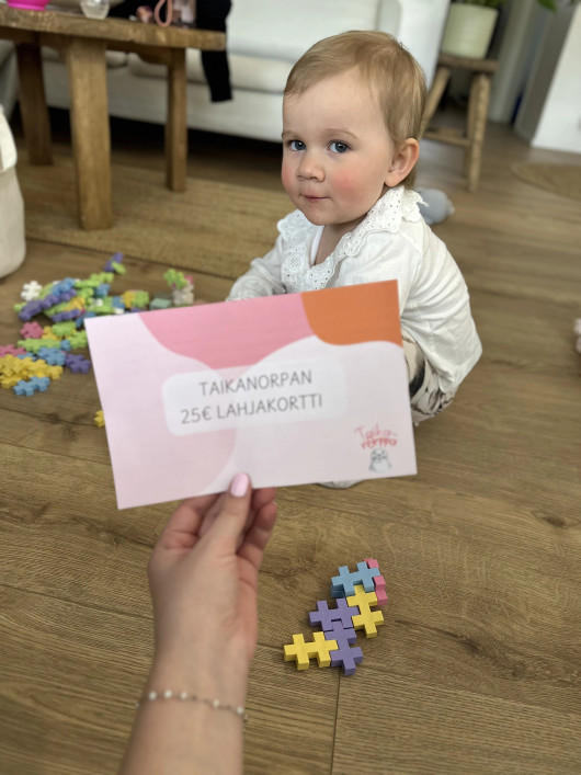 10€ lahjakortti päiväkodin työntekijöille