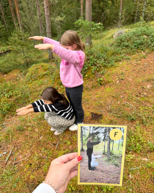Tee itsestäsi kirjain - kirjaimien opettelu liikkuen