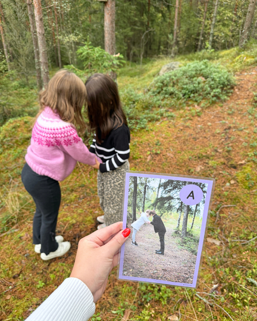 Tee itsestäsi kirjain - kirjaimien opettelu liikkuen