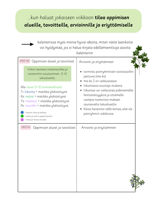 Ennakkomyynti: Varhaiskasvattajan kalenteri A5-koossa 2026-2027