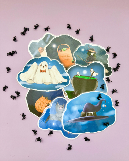 Halloween (31.10.) -lorukortit varhaiskasvatukseen ja alkuopetukseen