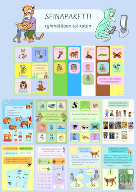 Taika-arkku tyhjän ryhmätilan seinille (10 tuotetta)