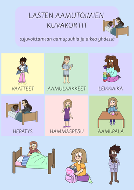 Aamutoimien kuvatuki kotiin