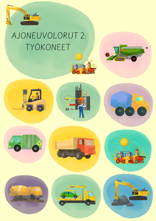 Ajoneuvolorut osa 2: työkoneet