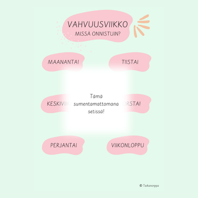 Aktiviteetteja vahvuuskorttien kanssa