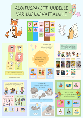 Uuden aloittavan varhaiskasvattajan aloituspakkaus arkeen (7 tuotetta)