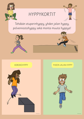 Hyppykortit (20.7. vietetään Maailman hyppypäivää)