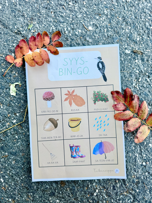 Ilmainen syksybingo 