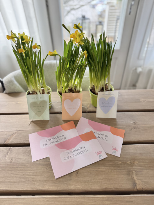 10€ lahjakortti päiväkodin työntekijöille