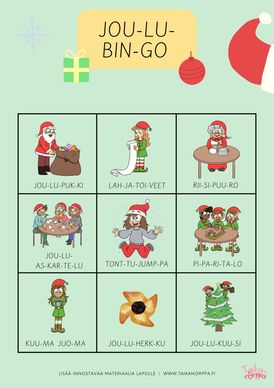 Joulubingo varhaiskasvatukseen, kotiin ja päiväkotiin