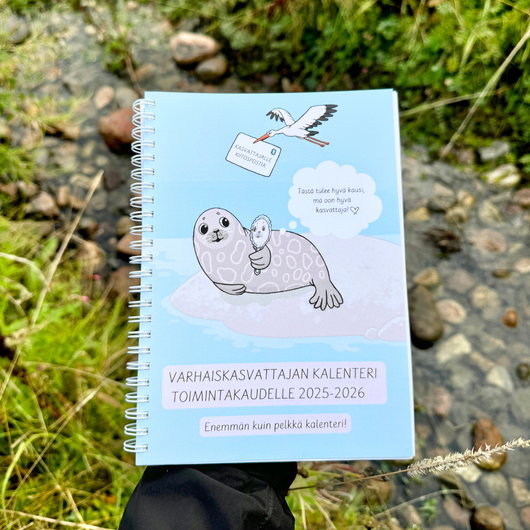Varhaiskasvattajan kalenteri A4-koossa 2025-2026
