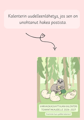 Kalenterin uudelleenlähetys