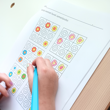 Kesäisiä hahmottamistehtäviä