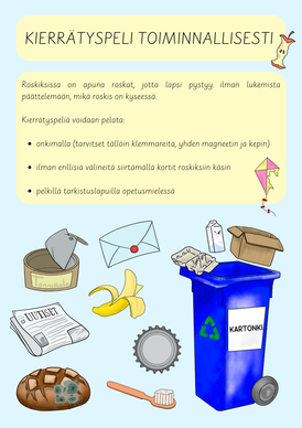 Kierrätyspeli toiminnallisesti