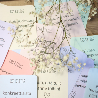 Kiitokset työkavereille (sopii toimintakauden loppuun)