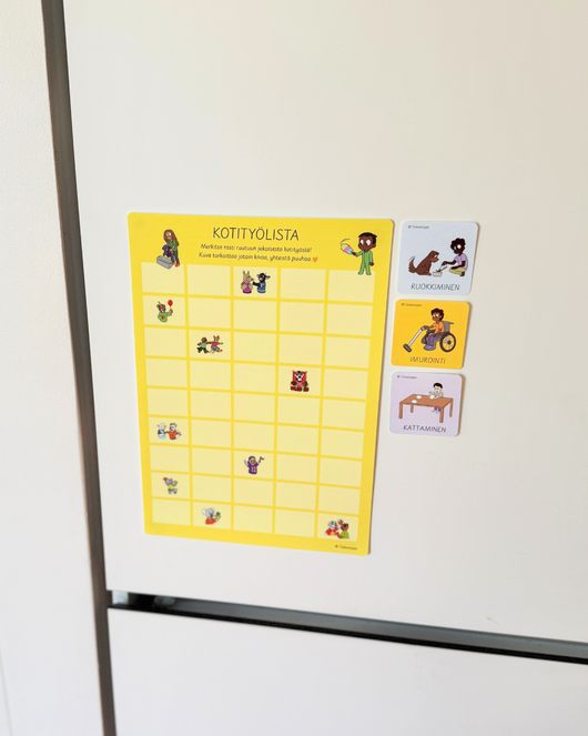 Ennakkomyynti: Fyysiset kotityökortit kotiin