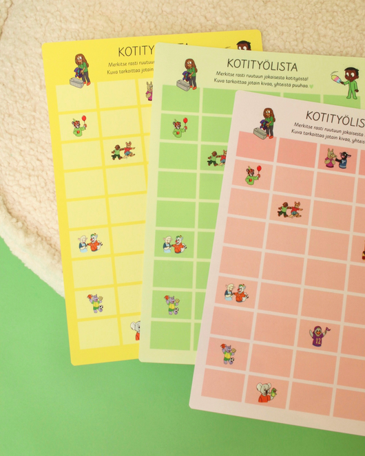 Ennakkomyynti: Fyysiset kotityökortit kotiin