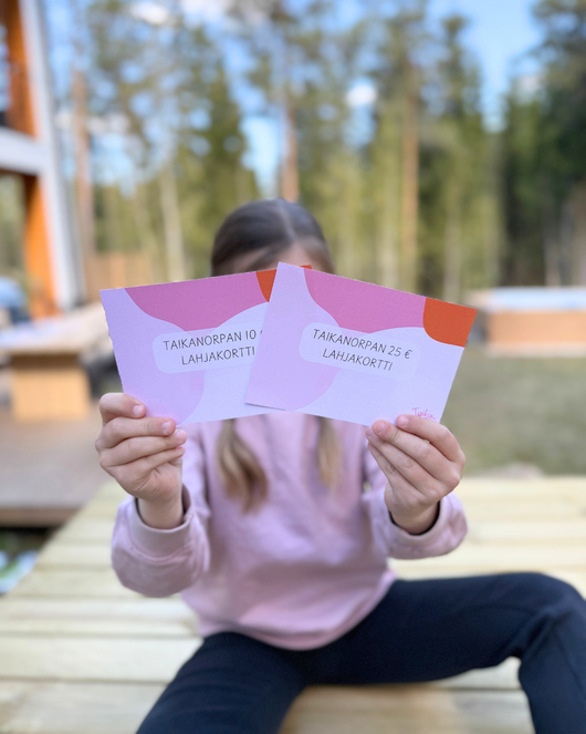 25€ lahjakortti päiväkodin henkilöstölle tai perhepäivähoitajalle
