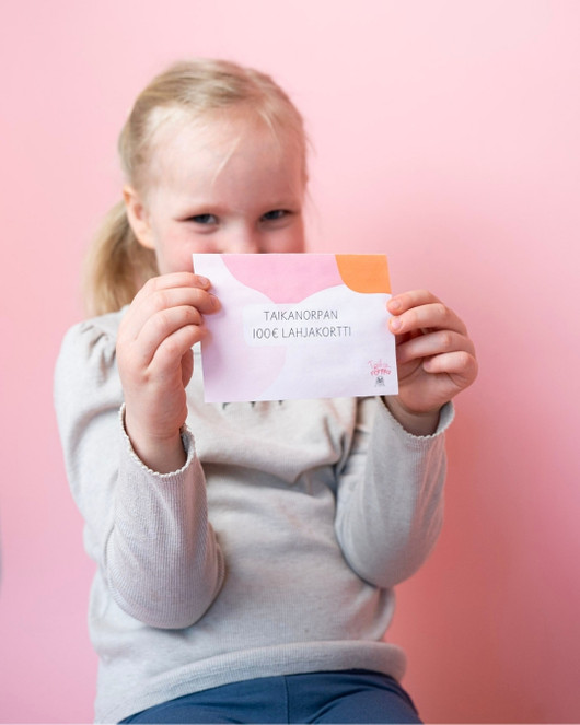 50€ lahjakortti kollegalle tai varhaiskasvatuksen työntekijälle 