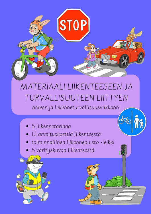 Liikenneturvallisuusviikkoon (7.-11.9.2026) materiaalia