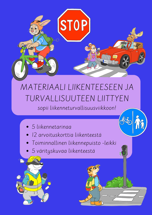 Liikenneturvallisuusviikkoon (8.-14.9.2025) materiaalia