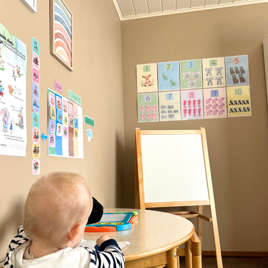 Taika-arkku tyhjän ryhmätilan seinille (10 tuotetta)