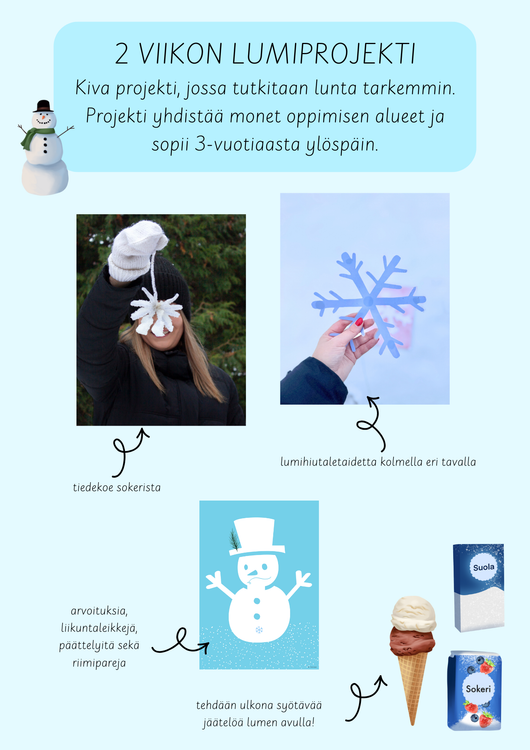 Lumiprojekti (sopii lumipäiviin 18.1.2026)