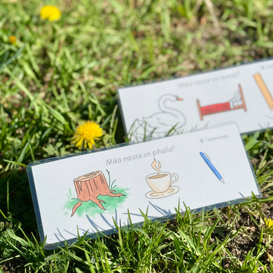 Mikä näistä (...on eläin, ruoka?) -kortit osa 1