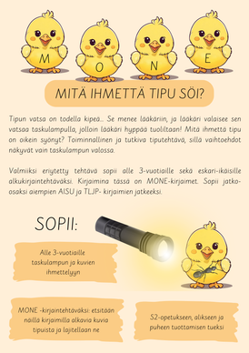 Mitä ihmettä tipu söi -taskulampputehtävä (MONE)
