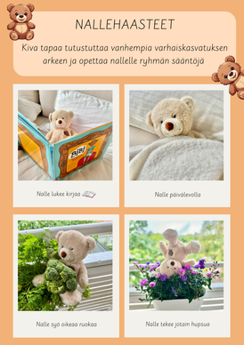 Nallehaasteet (sopii Nallepäivään 27.10.)