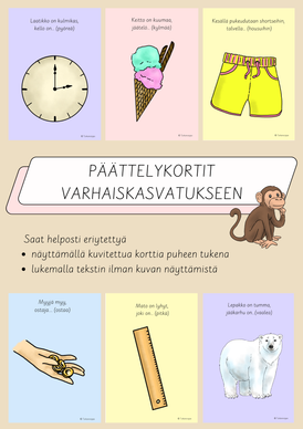 Päättelytehtäväkortit 