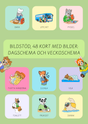 Bildstödsmaterial för småbarnspedagogik eller hem 