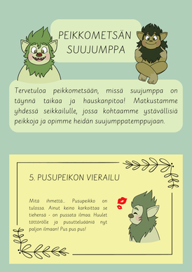 Peikkometsän tarinallinen suujumppa + suujumppakortit