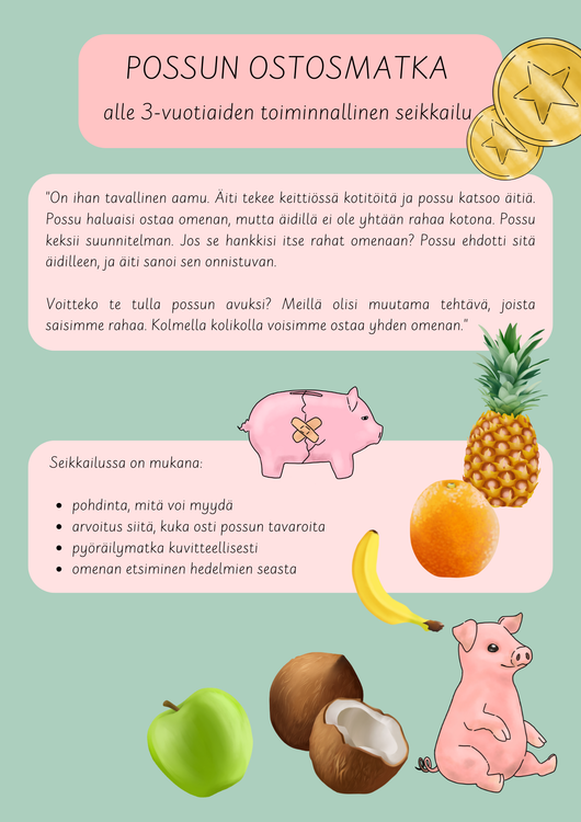 Possun ostosmatka (alle 3-vuotiaille) 