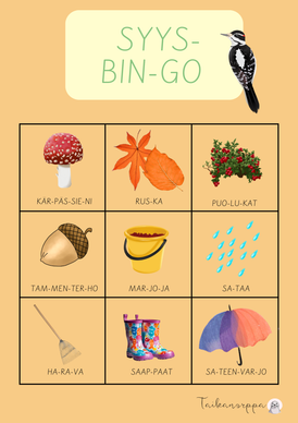 Ilmainen syksybingo 