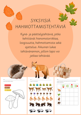 Syksyisiä hahmottamistehtäviä