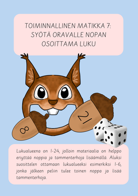 Syötä oravalle oikeat tammenterhot