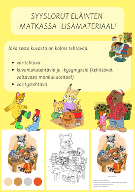Syyslorut eläinten matkassa -lisämateriaali