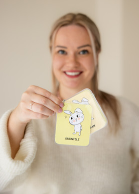 Toiminnanohjauskortit (ja kuvatuki) pupun kanssa 