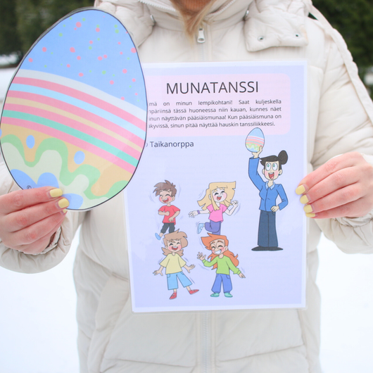 Pääsiäistipun hellyyttävä liikuntarata 