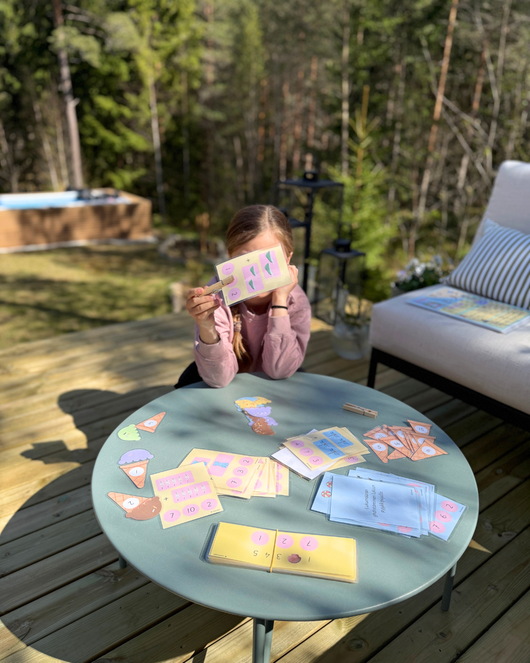 Kesämatikkaa pyykkipojilla